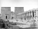 Historisches Foto von Philae bei Assuan.